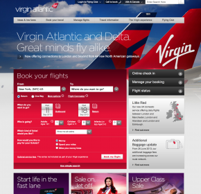 Virgin Atlantic Airways website